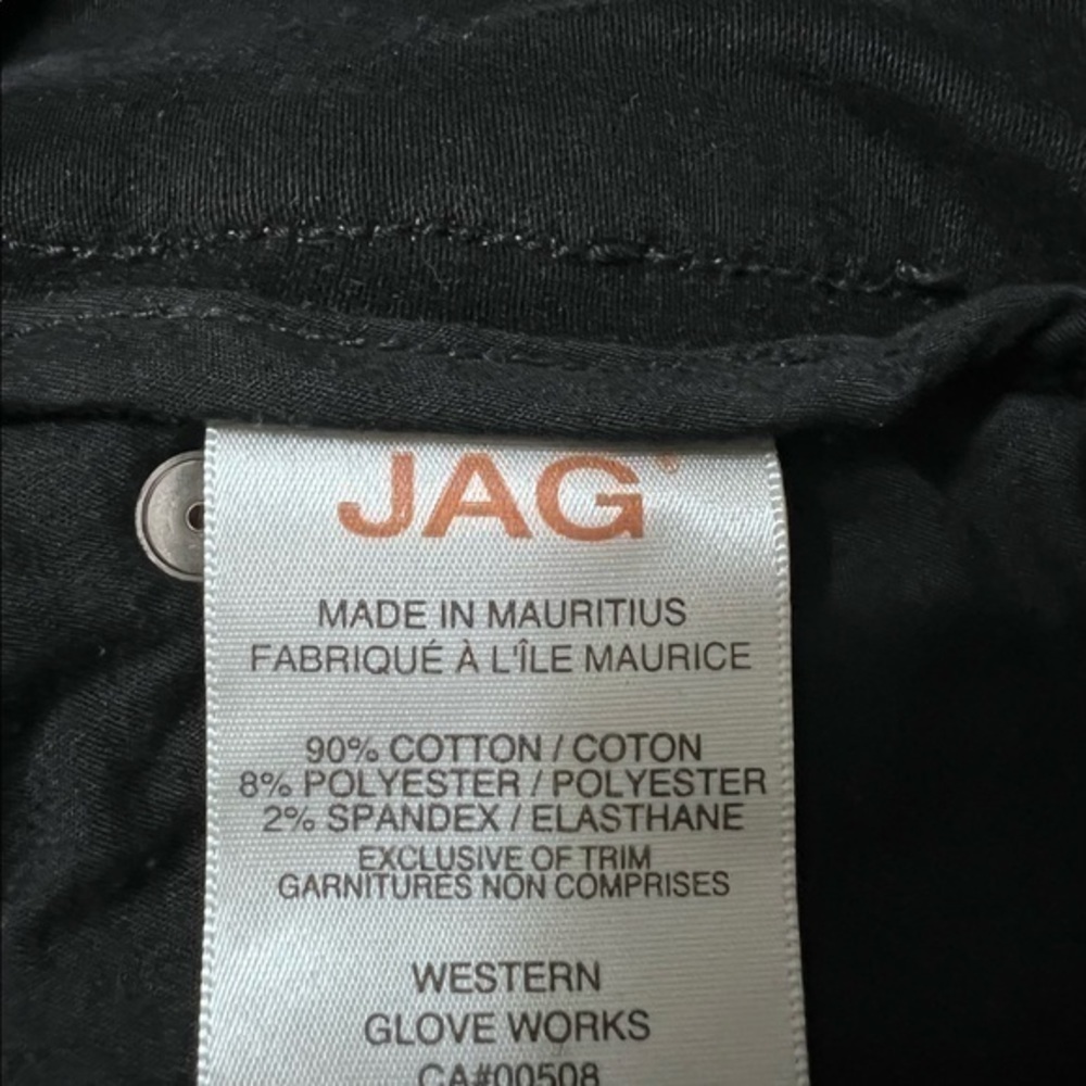 Jag Slip-On Black Jeans Classic Fit Size 6 - Picture 8 of 8